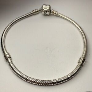 Authentic Pandora Sterling Silver Snake Chain Bracelet 8”
